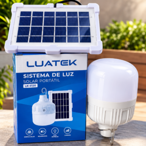 Lâmpada com Placa Solar